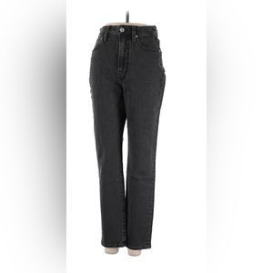 Madewell Straight Leg Black Denim Jeans